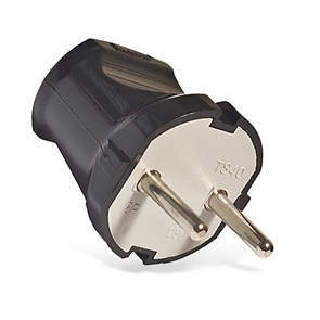 Вилка 6А б/з чер. 