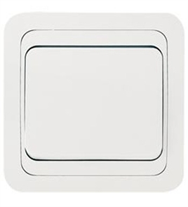 Выкл. 1кл бел/бел Mimoza Makel 12001