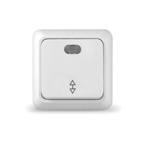 Выкл. 1кл проход. свет о/у бел. 