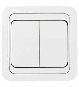 Выкл. 2кл бел/бел Mimoza Makel 12003