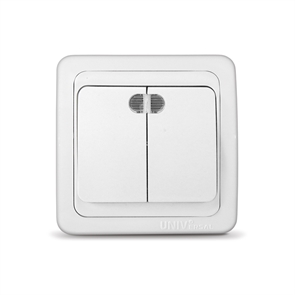 Выкл. 2кл свет с/у бел. 