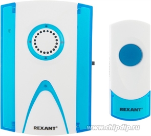 Звонок беспров. кнопка IP44 RX-3 REXANT 73-0030