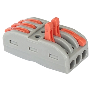 Клемма на 3х3 провод. серая GTER5-03 (30) GENERAL 800485