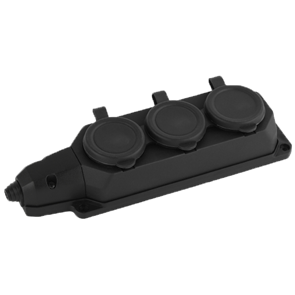 {{photo.Alt || photo.Description || 'AY-KA  Колодка ОУ 3-ая каучук с/з 16A IP44 черная'}}