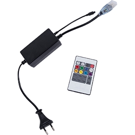 Контроллер, радиопульт RGB IP20 1000W 4,5A для ленты 220V 14х7 IP68 Ecola CR141KESB