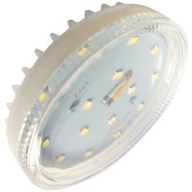 Лампа GX53 LED 12W 4200K Premium Tablet 27x75 220V прозр. Ecola T5SV12ELC