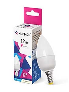 Лампа LED 12W E14 3000 свеча Космос LkecLED12wCNE1430