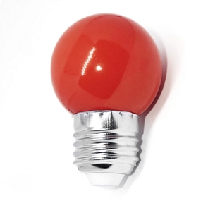 Лампа шарик красный GLDEN-G45PB-5-230-E27 RED 661494 661494