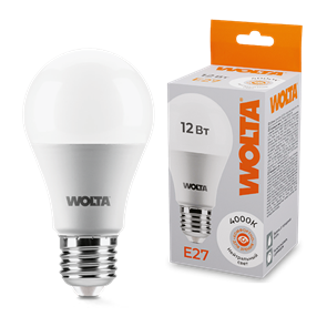 LED A60 12W E27 4000K груша Wolta 25S60BL12E27