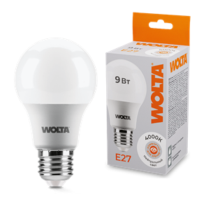LED A60 9W E27 4000K груша Wolta 25S60BL9E27