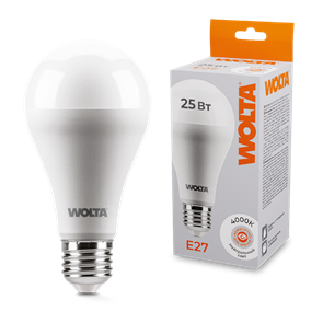 LED A65 25W E27 4000K груша Wolta 25S67BL25E27