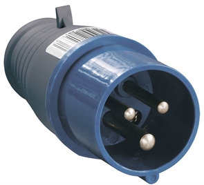 Вилка 2Р+РЕ 16А 220В IP44 (013) ИЭК PSR01-016-3