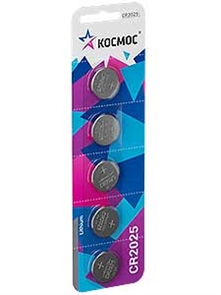 CR2025 BL-5 литиевая Космос (60/600)... KOC20255BL