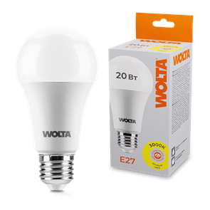 LED A65 20W E27 3000K груша Wolta 25Y65BL20E27