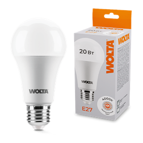 LED A65 20W E27 4000K груша Wolta 25S65BL20E27