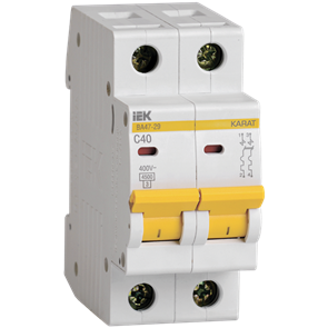 Автомат 2P 40А C 4,5кА  ВА47-29 ИЭК MVA20-2-040-C