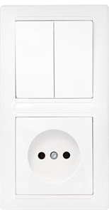 Блок СУ (2кл.+роз.) бел. Стиль  2В-РЦ-687 белый