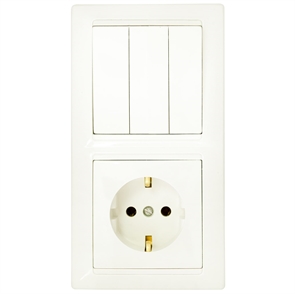 Блок 3кл+роз з/к СУ  Стиль бежевый 3В-РЦ-695 бежевый