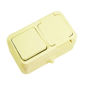 Блок В1+Р/крышка крем о/п Makel 18250 18250