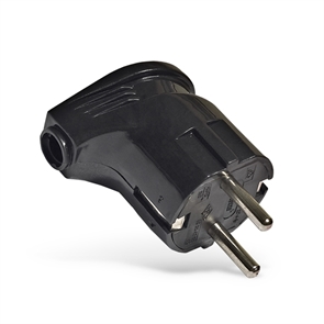 Вилка угловая с/з чер. 16А 