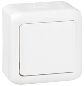 Выкл. 1кл о/у бел. LR Quteo IP44 782300