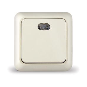 Выкл. 1кл свет о/у беж. 