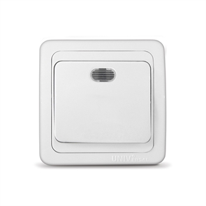 Выкл. 1кл свет с/у бел. 