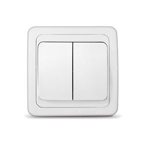 Выкл. 2кл с/у бел. 