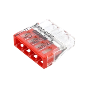 Клемма 4 провод. прозр. с пастой WAGO  2273-244