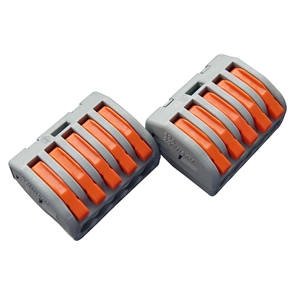 {{photo.Alt || photo.Description || 'Клемма 5 провод. серая с рычагами GTER2-05  (50шт/уп) General'}}