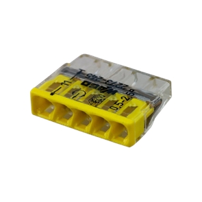 Клемма 5 провод. прозр. с пастой WAGO  2273-245