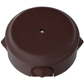 Монтажная коробка Ø109, ОУ с сальниками серия РЕТРО, (КМ-447 шоколад) КМ-447 шоколад