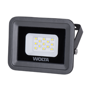 Прожектор LED 10W 5700K IP65 SMD SLIM сер Wolta WFL-10W/06