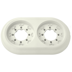 Рамка 2-местн. серия РЕТРО, (ЮЛИГ.735212.471 бежевый) ЮЛИГ.735212.471 бежевый