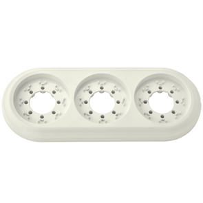 Рамка 3-местн. серия РЕТРО, (ЮЛИГ.735212.472 бежевый) ЮЛИГ.735212.472 бежевый