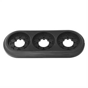 Рамка 3-местн. серия РЕТРО, (ЮЛИГ.735212.472 черный) ЮЛИГ.735212.472 черный