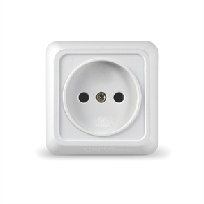 Розетка 1м о/у бел. 