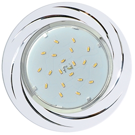 Свет тонкий GX53 H4 DL5386 Вихрь металл бел FW5386ECB