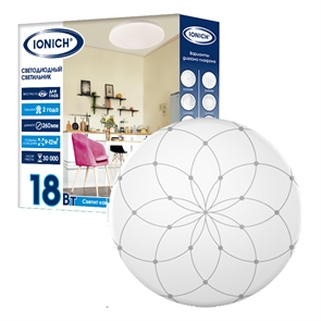 Свет. LED 18W 6500К Альтаир 260мм 1260Лм IP20  IONICH 1697