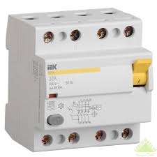 УЗО 4P 32А 30мА  ВД1-63 ИЭК MDV10-4-032-030