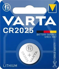 CR2025 BL1 (блистер 1шт) литиевые VARTA ELECTRONICS 4008496276875