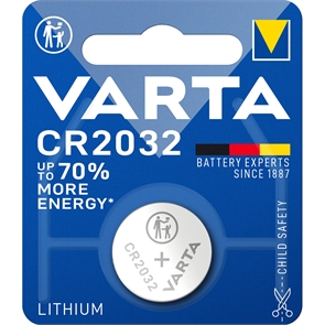 CR2032 BL1 (блистер 1шт) литиевые VARTA ELECTRONICS 4008496276882
