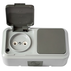 {{photo.Alt || photo.Description || 'Блок ОУ 1кл.+роз б/з сер. крыш. IP54 Пралеска аква'}}