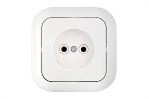 Розетка Bylectrica 1-местная СУ, серия ГАРМОНИЯ, белый, РС16-228 РС16-228бел