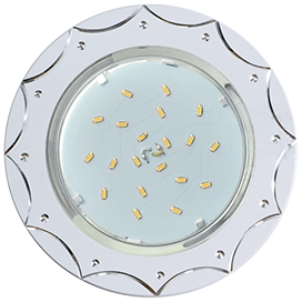 Свет-к встраив. без рефл. Звезда Белый/Алюм 20x110 (к+)  GX53 H4 DL5384 FW5384ECB Ecola  FW5384ECB