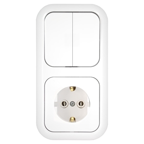 Блок 2кл+роз з/к СУ Гармония белый  2В-РЦ-503