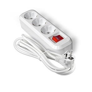 Удл. 3гн.х 7м с/з+выкл. ПВС 3*1 