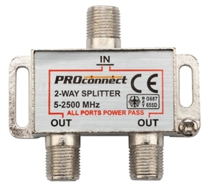 Splitter 2ТВ под F раз.спут. 2500МГц FD-2513 05-6201, 05-6201-4
