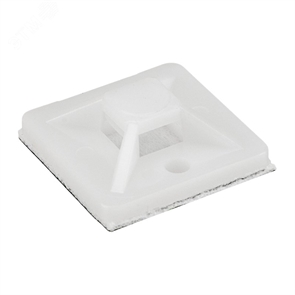 Площадка самокл. 20х20 бел. под хомут (100шт) REXANT... 07-2020 07-2020