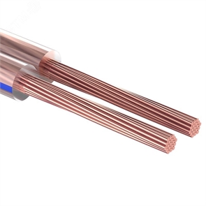 Кабель акустический, 2х0.75 мм², прозрачный BLUELINE, 100 м. Rexant 01-6204-3 01-6204-3